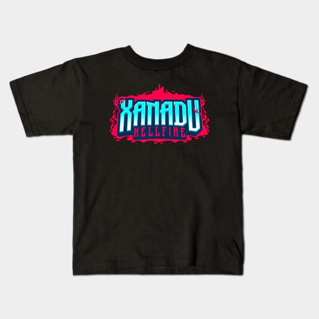 Xanadu Hellfire Kids T-Shirt by bloodsuckajones